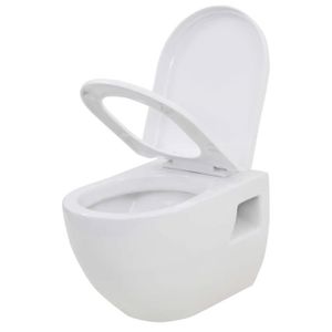 WC - TOILETTES XID WC suspendu en céramique Blanc 2