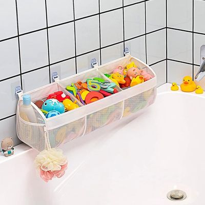 Filet De Rangement Pour Jouets De Bain – 37x45 Cm – Animaux Marins – 2 Ventouses