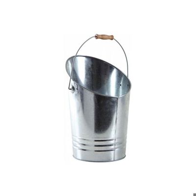 Seau à cendres, avec couvercle, 12 litres, poignée de transport, bac à charbon, cheminée & barbecue, noir, Relaxdays | Leroy Merlin