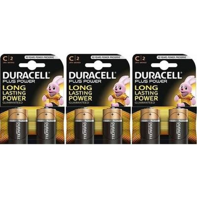 10 piles LR14 C (5 blisters) Duracell Plus R14 C