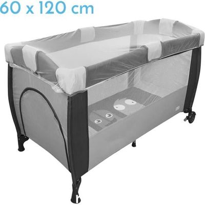 FCXVXCL Moustiquaire Pliable Pour Lit Bébé, 110x65x60 Cm, Bleue, Avec Fermeture éclair, Pour Voyage