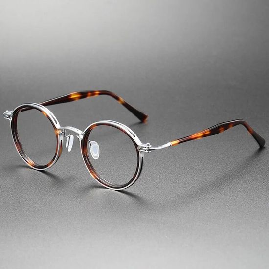Lunettes De Style Rétro Vintage Dodo - Monture Noire Carrée, Lentilles Rondes Diamant, Unisexe Adulte