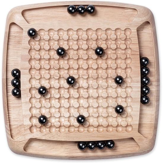 Jeu D'échecs Magnétique En Bois 24x24 Cm – Pliable, Voyage, 2 Reines Supplémentaires, Débutant, Famille