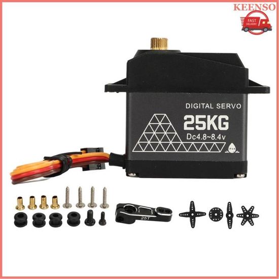 RC Servo, 25g Metal Gear Digital Servo Spare Part Accessory for 1/12 RC Car Boat Model RC Servo, 25g Metal Gear Digital Servo Spare Part Accessory for 1/12 RC Car Boat Model