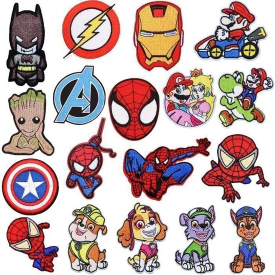 Patch Thermocollant 26 Pièces Ecussons Thermocollants Brodé Patch Pour DIY Customiser Vêtement