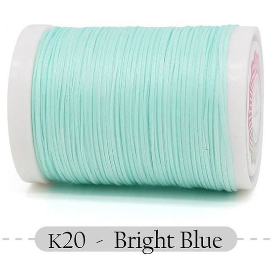 Filo Cerato Per Cucire Pelle Quarkzman - 50 Metri (55 Yard), Spessore 0.8mm, Colore Verde Menta, Poliestere 150D Resistente