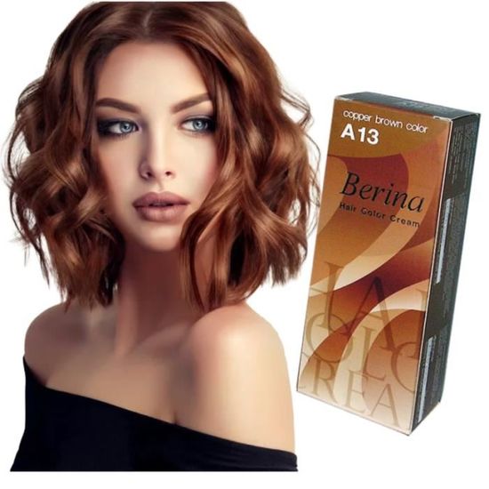 Coloration Cheveux - Teinture capillaire DIY Couleur Châtain Cuivré A13 -  Cdiscount Au quotidien
