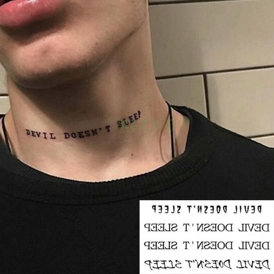 Tatouages Temporaires Cuckold Avec Lettres Anglaises - Autocollants Imperméables, Neufs Sous Emballage