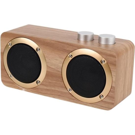 Enceinte Bluetooth En Bois Pour Téléphone Portable D