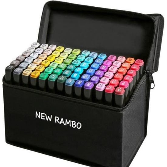 Ohuhu Feutres Alcool OfficeTree Feutre à Alcool Twinmarkers Set De 24 Dessin Professionnel Couleurs Intenses A Promarker Pour L Esquisse Le Dessin La Peinture Mise En Page 1072030362 Marqueur Alcool