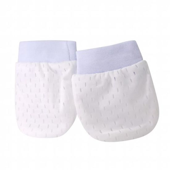 Ensemble Bonnet, Chaussettes Et Gants Pour Nouveau-Né 0-6 Mois - Coton Doux Unisexe - 2