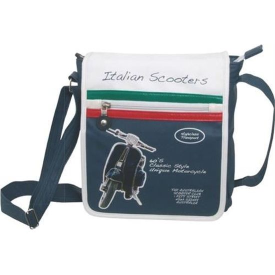 Sac De Voyage Vespa Vintage Bleu - Taille Extra Large (XL) - Dimensions 30x30x20 Cm - Neuf Avec étiquettes