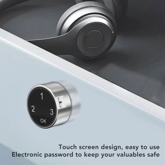 Verrou à Code Mécanique OMABETA - Serrure D'armoire De Boîte Aux Lettres - Couleur Noir - 30mm