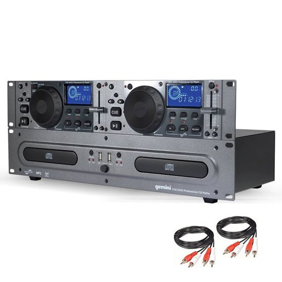Gemini CDX2250I DJ CD Media Player With USB Double Lecteur CD MP3 / CD
