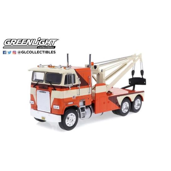 Miniature Freightliner FLA Dépanneuse 1/43 – IXO, 1984, Film Terminator 2, état Neuf