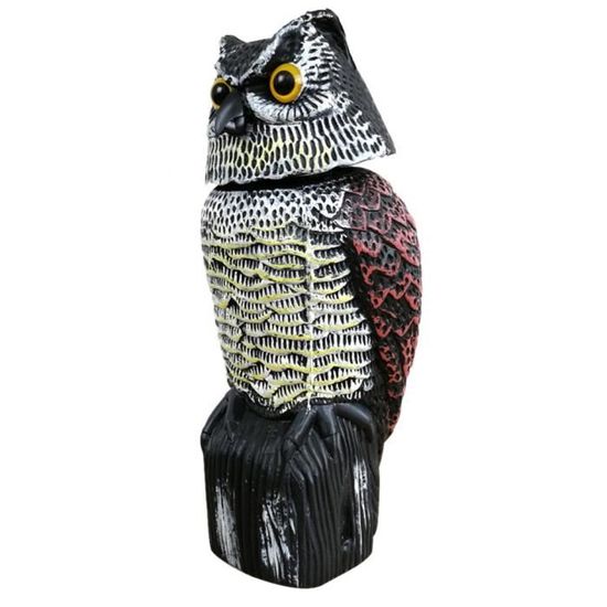 Repulsif Doiseaux Realiste Hibou Rotatif