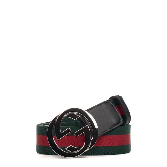 GUCCI HOMME 411924H917N1060 ROUGE/VERT POLYAMIDE CEINTURE Rouge/vert -  Cdiscount Prêt-à-Porter