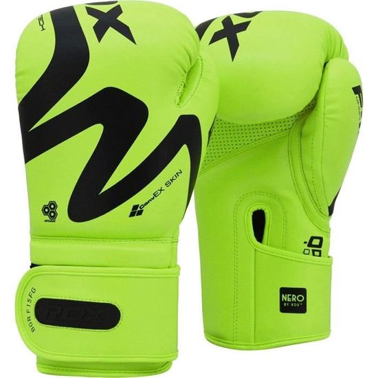 Gants De Boxe RDX Enfants - Muay Thai, Kickboxing - Cuir Maya Hide - Taille Junior