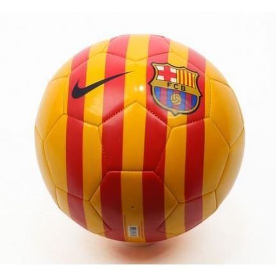 Ballon Officiel FC Barcelone Jaune Fluo - Taille 5 - Design Éclatant Pour Fans Culés