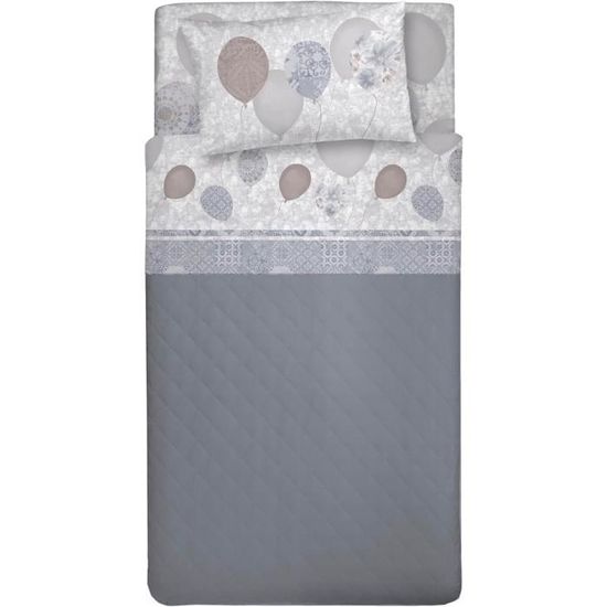 HomeLife Parure De Lit Double En Flanelle Fabriquée En Italie | Parure De Lit Double En Coton D'hiver Chaud Et Doux Avec Draps En Flanelle Pour Lit Double En Dessous Avec Coins