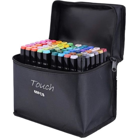 GkgWuxf Marqueurs De Dessin, 60 Couleurs Marqueurs À