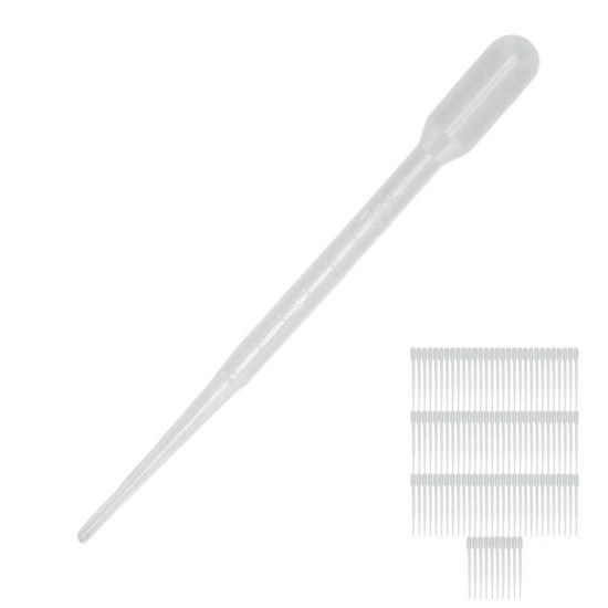 Bamyli 100 Pipettes De Transfert 4ml - Plastique Transparentes 2 Formes Pour Décoration Gâteaux Et Desserts