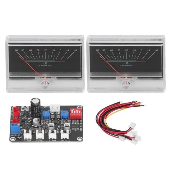 Carte Pilote VU Mètre Stéréo AC12V - Module Audio DB Niveau Avec Rétroéclairage