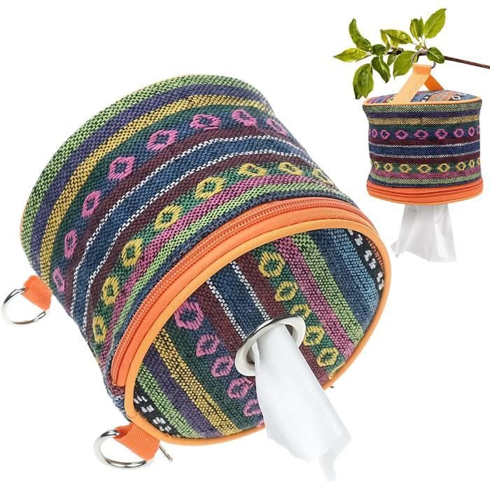 Porte Rouleau Papier Toilette Camping Distributeur de Rouleaux de Toilette Support de Papier