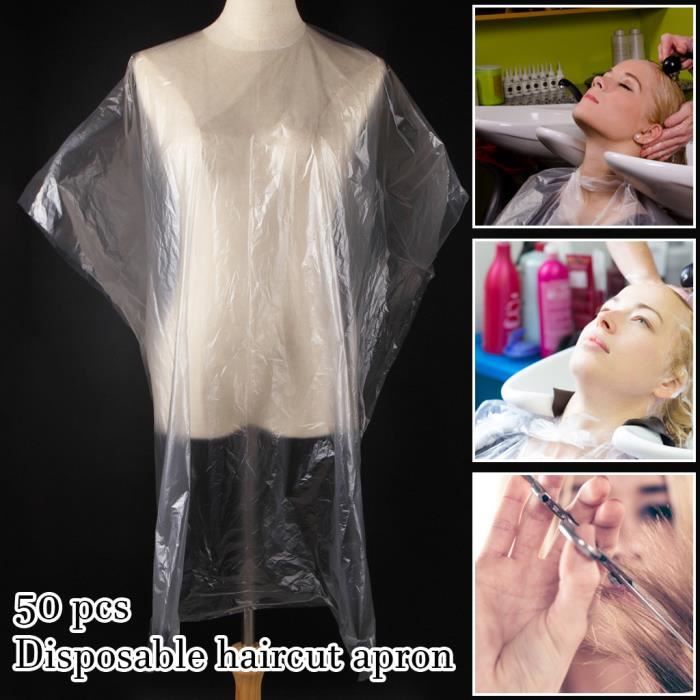 Fournitures de coiffeur 50 PCS Jetable Étanche Salon De Coiffure Capes Lavage Tampons Shampooing Cape Barber À FWT200326007_365