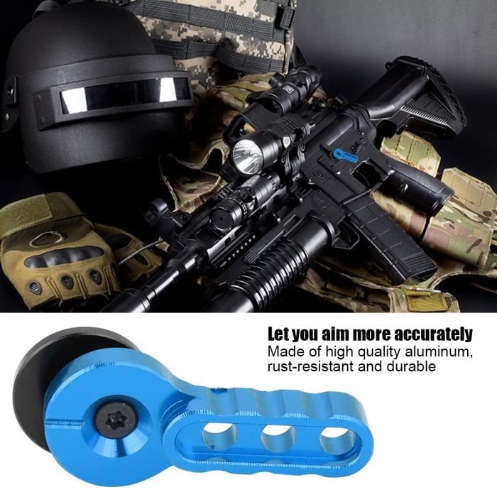 Sélecteur CNC en aluminium pour accessoire pour fusils Matrix Airsoft VFC Tokyo Marui, bleu