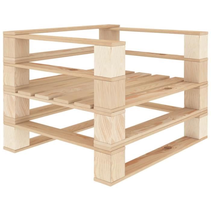 Fauteuil Contemporain - Fauteuil Relaxation Fauteuil Relax Contemporain palette de jardin Bois