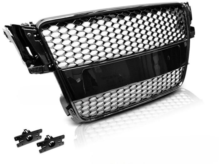 Calandre pour Audi A5 07-11 noir brillant look Sport