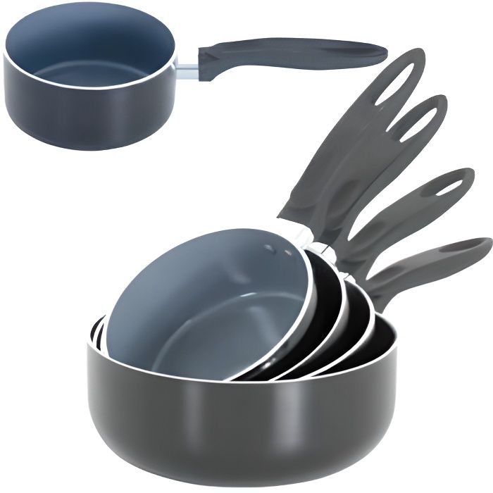 MSV CASSEROLE 18 CM REVETEMENT CERAMIQUE NOIRE