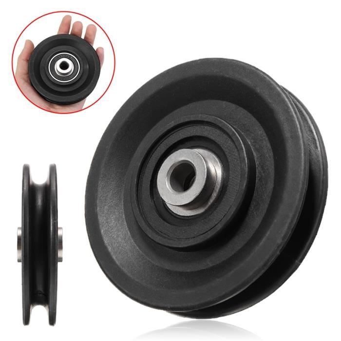 MAYITR haute qualité roulement poulie 90mm résistant à l'usure en Nylon roulement poulie roue câble salle - HSJSZHA01268