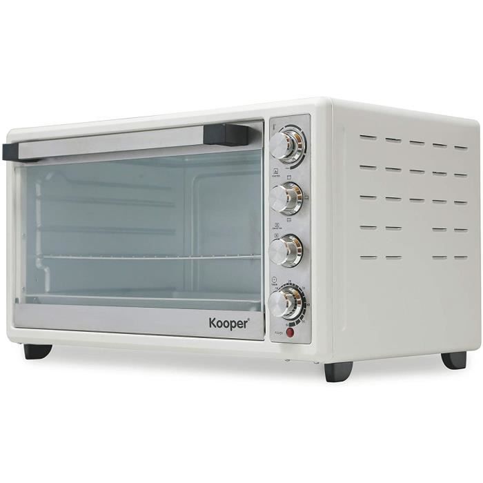 Four 72 L blanc 2100 W ventilé avec lumière