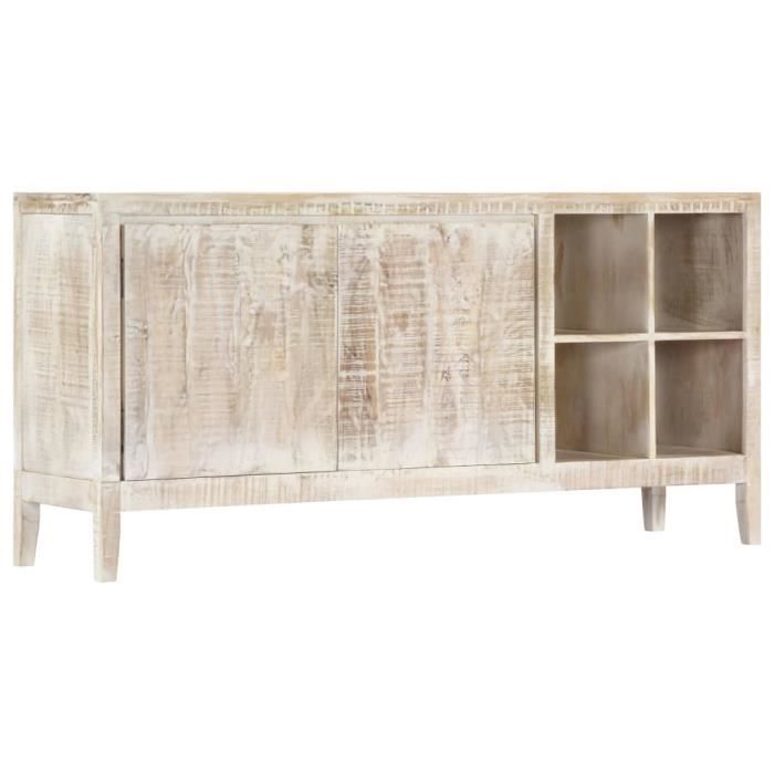 BEST - Haut de gamme Buffet bas De Cuisine Décor - Meuble de rangement - 160 x 40 x 76 cm Bois massif de manguier 6075