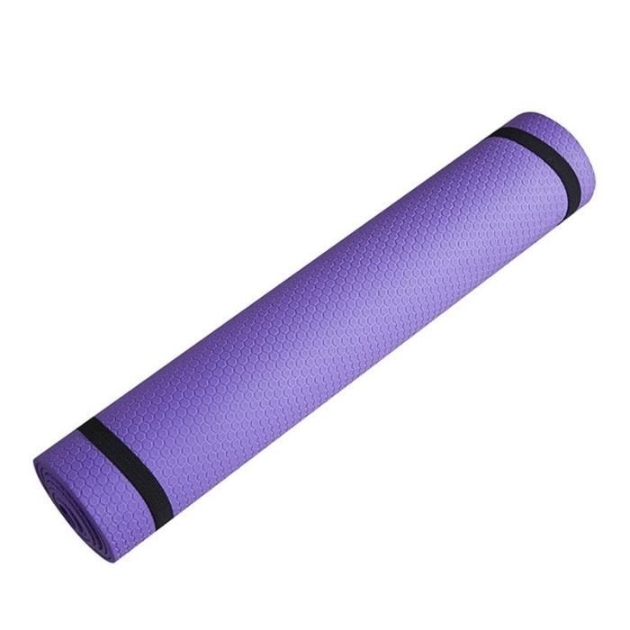 Tapis de sol,Tapis de sol en mousse épaisse EVA antidérapante, 3 6 mm,pour des exercices de yoga, sport, Pilates- Type 3mm-purple -A