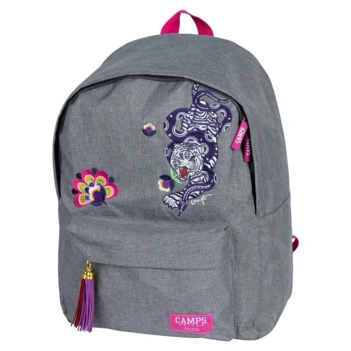 Sac à dos Camps Tigre Girl 42 CM - Borne (Gris)