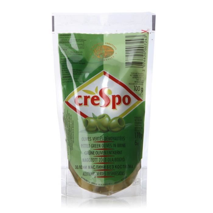 Olives vertes dénoyautées - 100 g