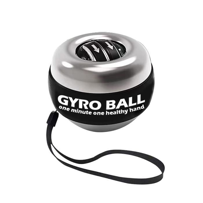 DAMILY® Poignet Power Ball - Poignet Appareil de Puissance - Silencieux Centrifuge Fitness - Noir