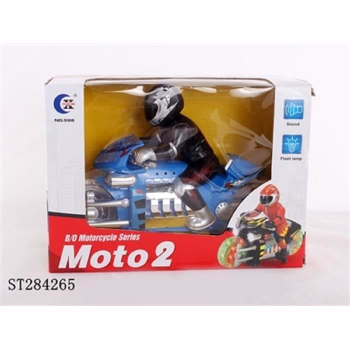 Moto miniature musicale et lumineuse