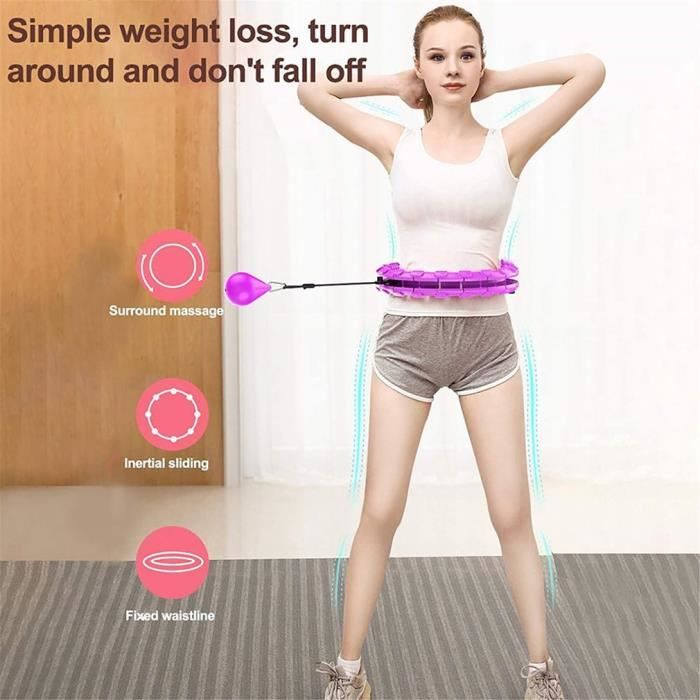 Cerceau Intelligent, Cerceau de Massage Fitness et de Perte de Poids innovant Convient aux débutants taille 120 cm
