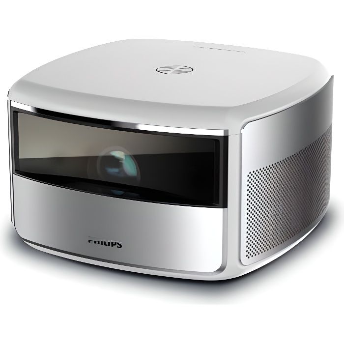 PHILIPS SCREENEO S6 Vidéoprojecteur 4K/HDR - 2000 LED Lumens - WiFi - Bluetooth - Haut-parleurs intégré - 120- - Android