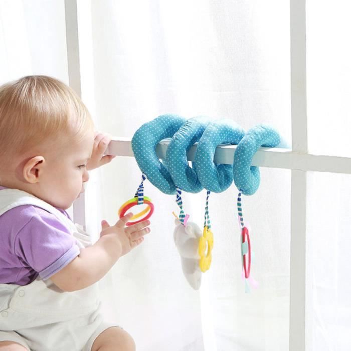 1 pc léger poussette portable suspendue jouet pour les enfants en bas âge spirale - tortillon jouet premier age