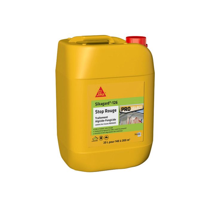 Traitement algicide et fongicide SIKA SikaStop ROUGE - 20L