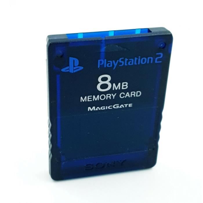 Carte mémoire officielle Sony Playstation 2 / PS2 - MagicGate Midnight Blue