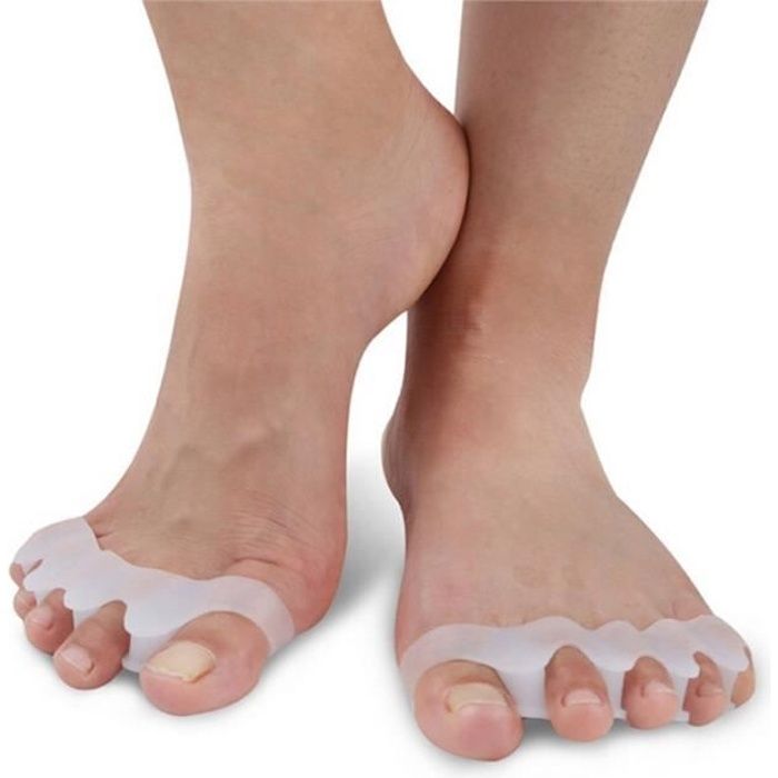 Paire d'écarteurs de doigts Separateur de pied gel Redresseur de doigt de pied