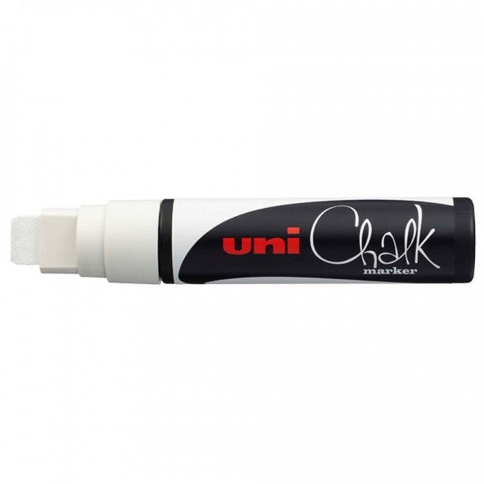 uni chalk marqueur marker pwg 17K craie liquide toute surface dessin noel vitrine art graff tag cirage basquet blanc white canvas