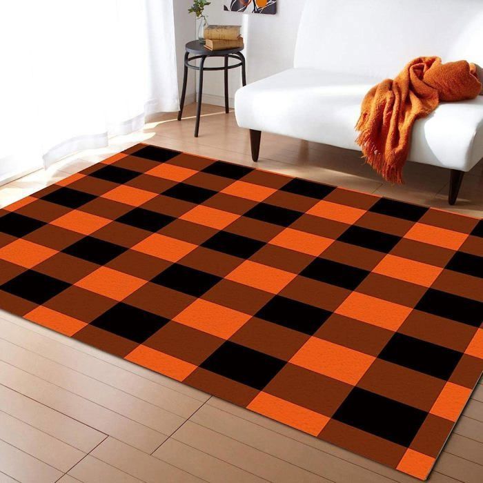 Tapis De Sol Imprimé Vache Moelleux GALPADA - 110x84 Cm - Antidérapant, Facile à Nettoyer - Pour Salon, Chambre, Entrée