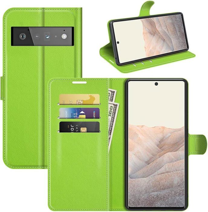 Étui Portefeuille pour Google Pixel 7a Porte-cartes Soft-touch Rouge